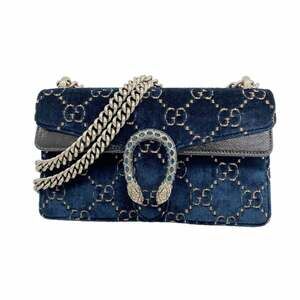 GUCCI Authentic Blue Shoulder Bag